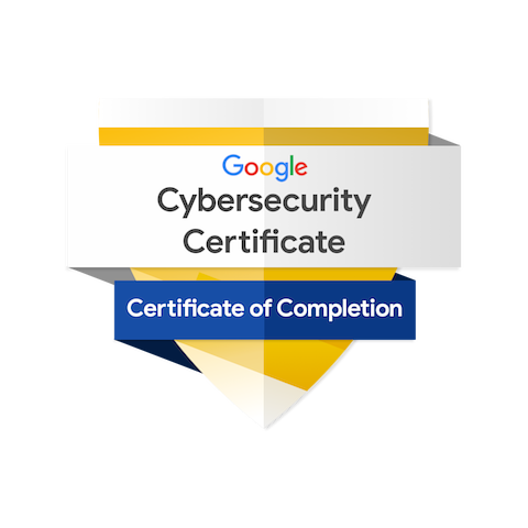 Google Cybersecurity Certificate badge
