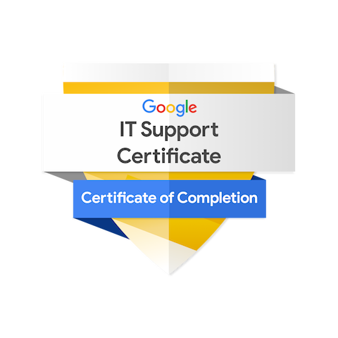 Google IT Support Certificate badge